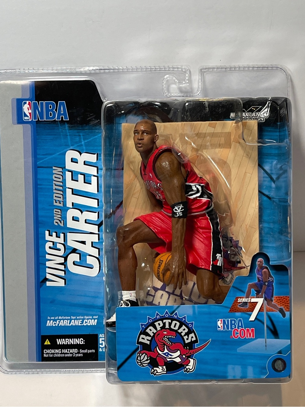 McFarlane NBA Vince Carter Series 7 Toronto Raptors 2nd Edition Variant Red